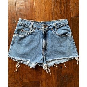 Vintage Levi’s Hand-Cut High Waisted Jean Shorts 2